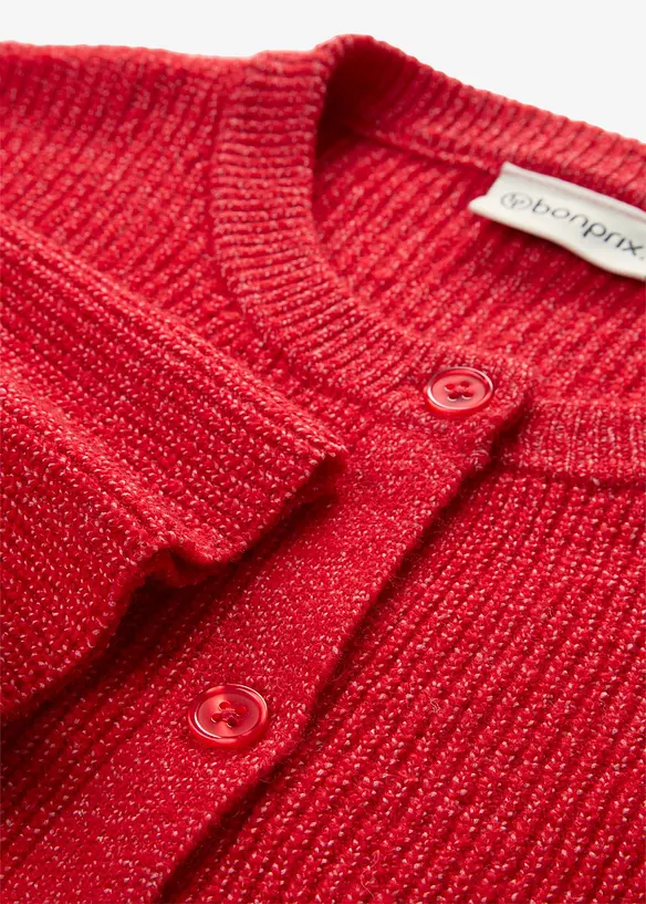 Ledig cardigan med ull, bonprix