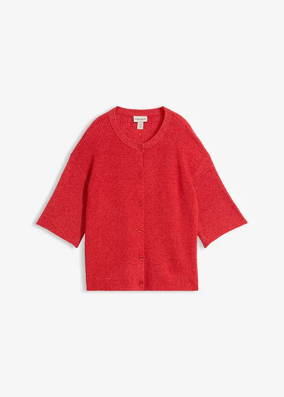 Ledig cardigan med ull, bonprix