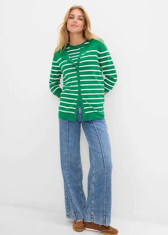 Finstickad cardigan, bonprix