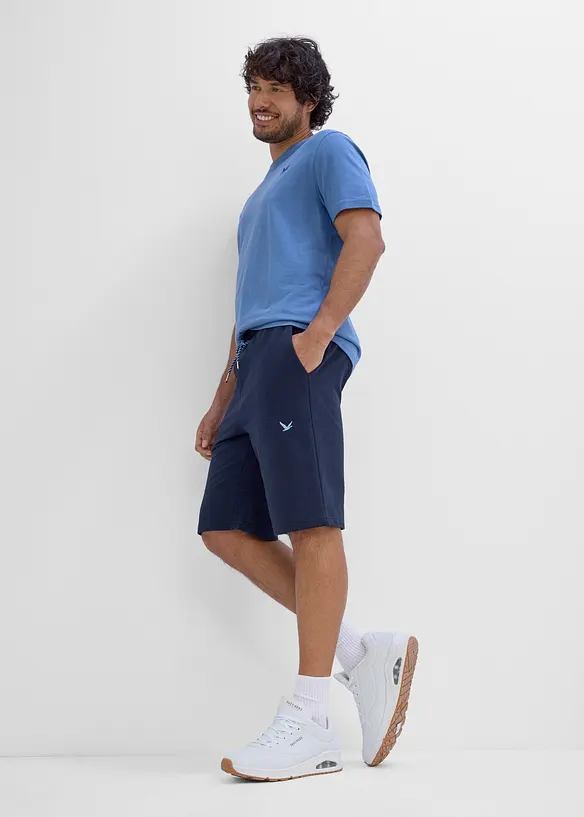 Sweatshirtshorts av ekologisk bomull, bonprix