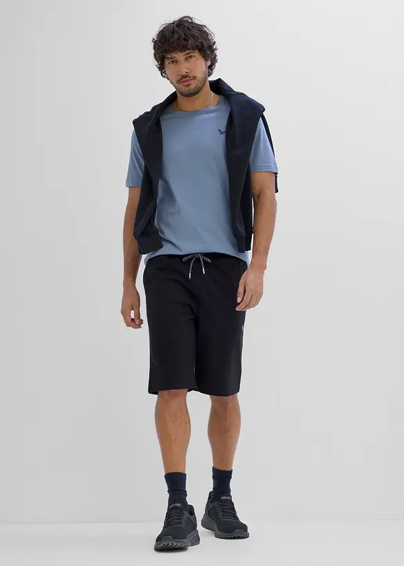 Sweatshirtshorts av ekologisk bomull, bonprix