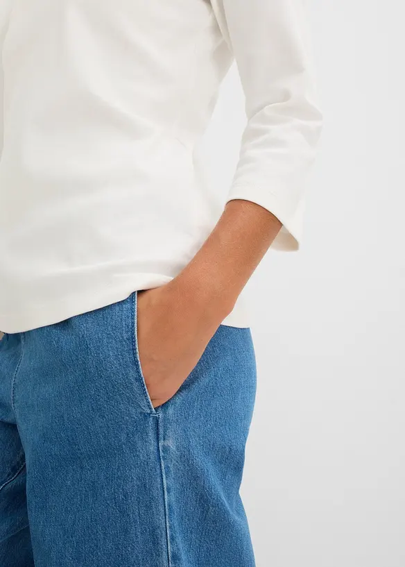 Topp i tjockt material av ekologisk bomull, bonprix