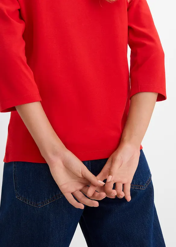 Topp i tjockt material av ekologisk bomull, bonprix