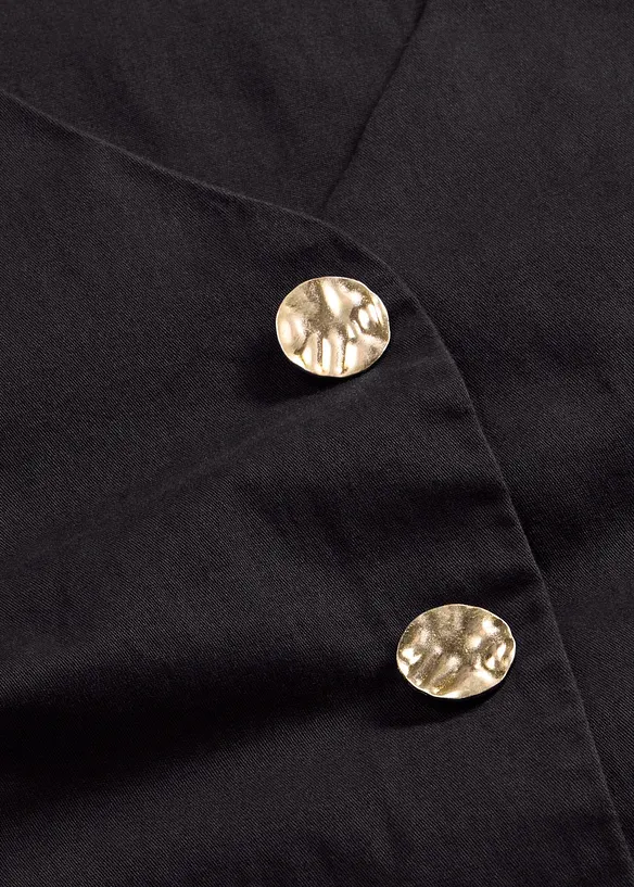 Kort&auml;rmad blus av bomull, bonprix