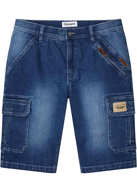 Jeansshorts i stretch, normal passform, bonprix