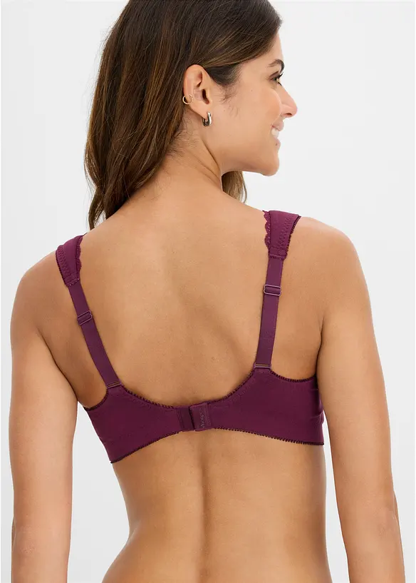 Minimizer-BH i T-shirtmodell utan bygel, med ekologisk bomull (2-pack), bonprix