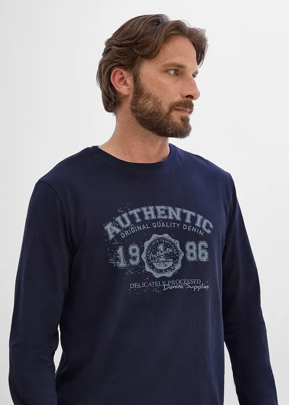 L&aring;ng&auml;rmad T-shirt i ekologisk bomull, bonprix