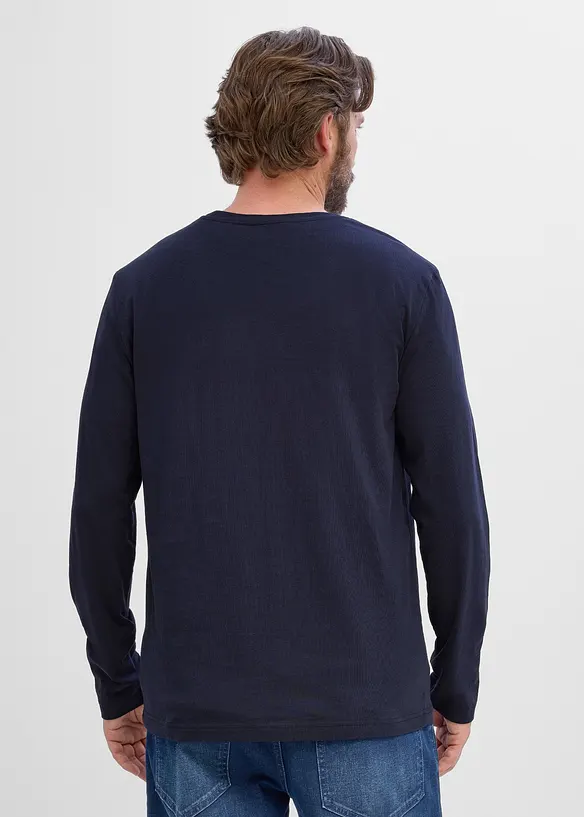 L&aring;ng&auml;rmad T-shirt i ekologisk bomull, bonprix