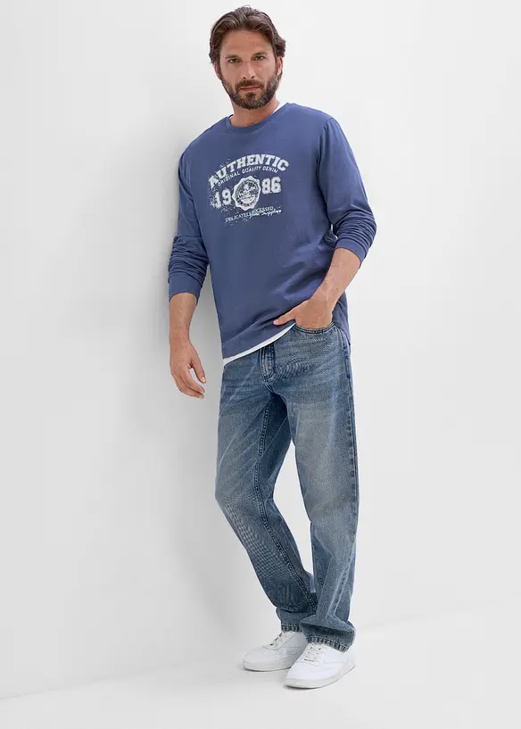 L&aring;ng&auml;rmad T-shirt i ekologisk bomull, bonprix