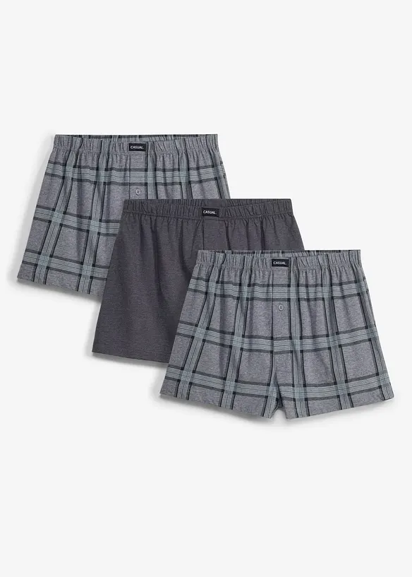 Boxerkalsong vid (3-pack), bonprix