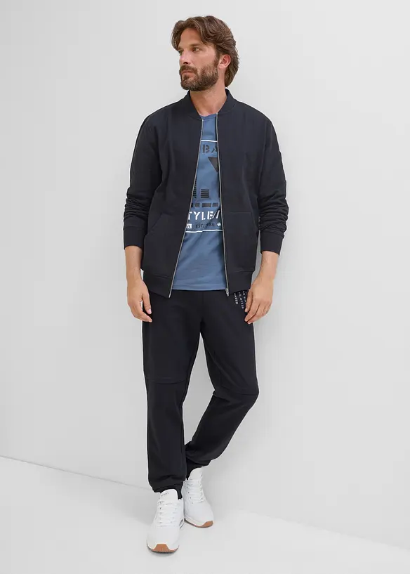 Sweatshirtjacka av ekologisk bomull, bonprix