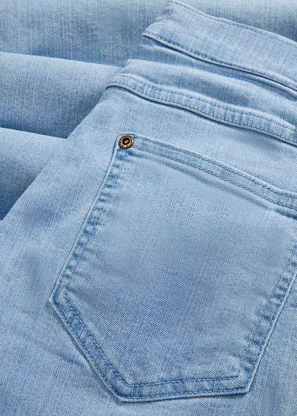 Wide Leg jeans, Mid Waist, Stretch, bonprix