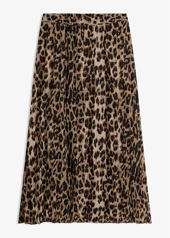 Chiffongkjol med krinklade effekter, bonprix