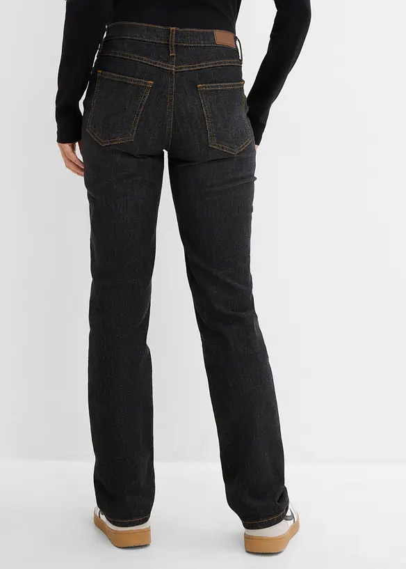 Straight jeans Mid Waist, Stretch, bonprix