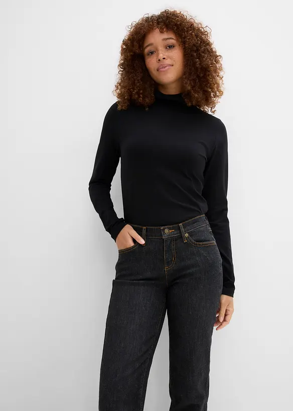 Straight jeans Mid Waist, Stretch, bonprix