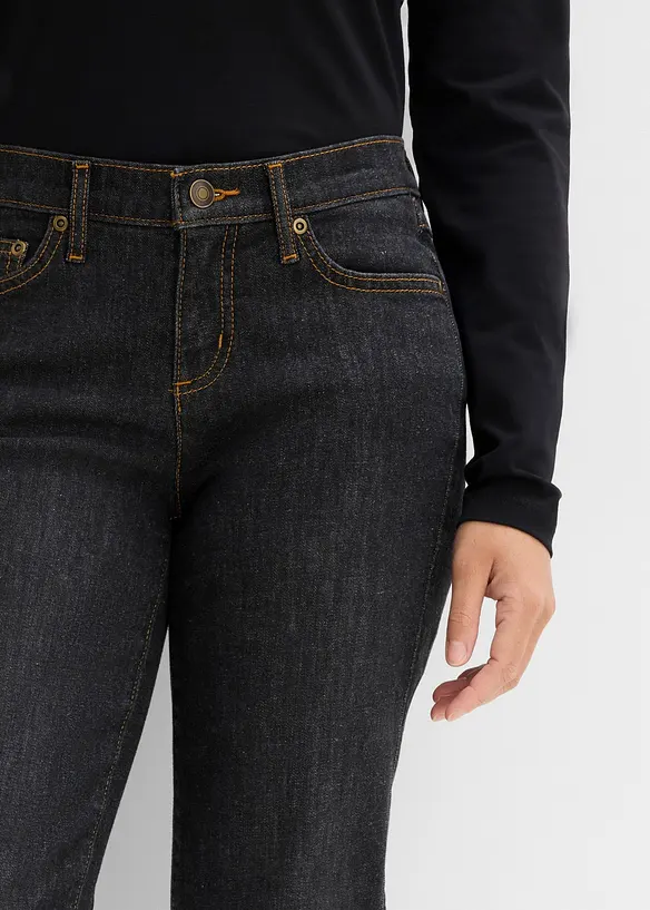 Straight jeans Mid Waist, Stretch, bonprix