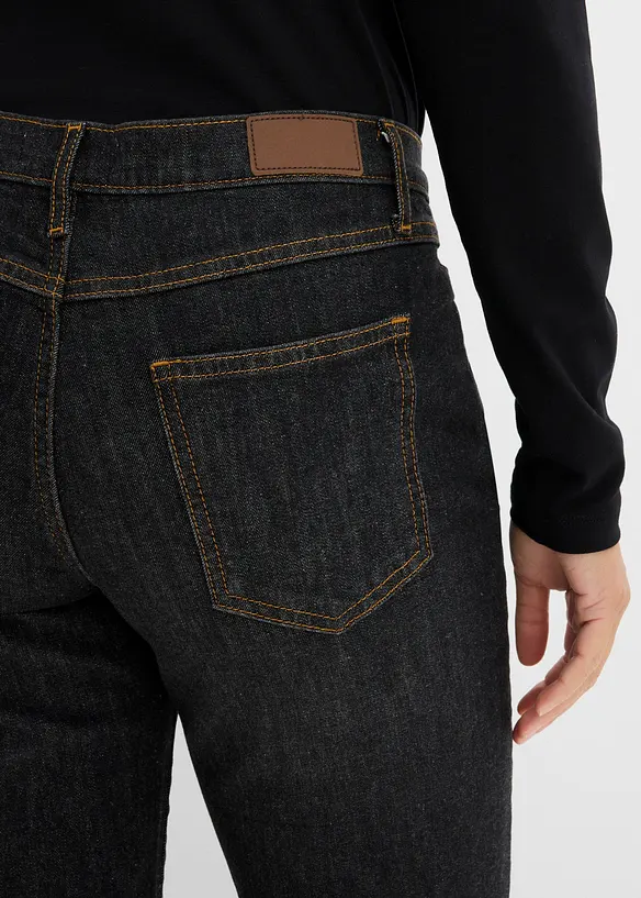Straight jeans Mid Waist, Stretch, bonprix