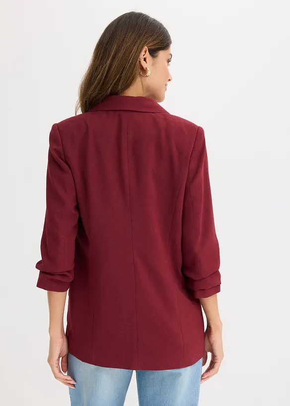 L&aring;ng kavaj med draperade &auml;rmar, bonprix