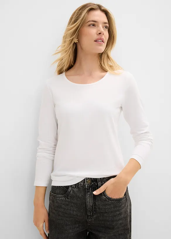 L&aring;ng&auml;rmad topp (2-pack), bonprix