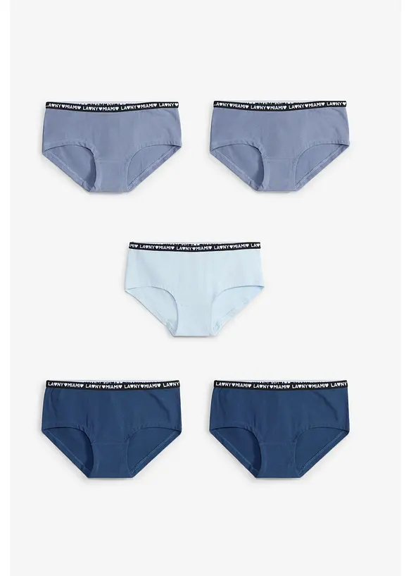 Hipstertrosa med mjuk bomull (5-pack), bonprix