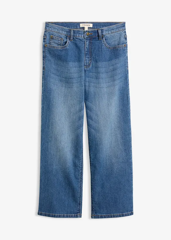 Wide Leg-jeans Mid Waist, bonprix