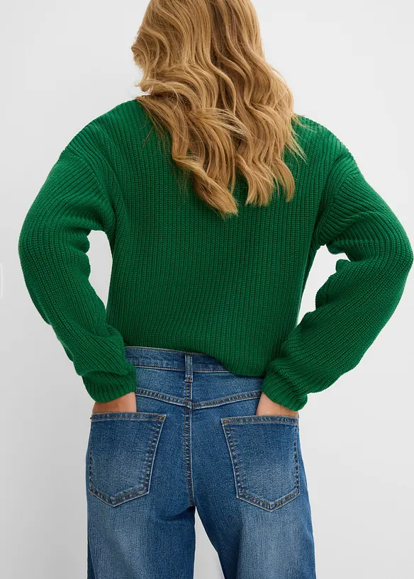 Wide Leg-jeans Mid Waist, bonprix