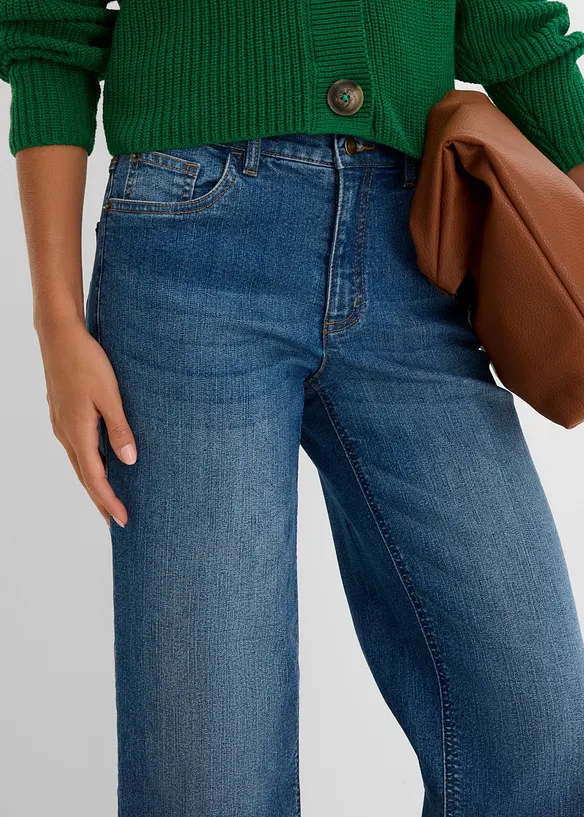 Wide Leg-jeans Mid Waist, bonprix