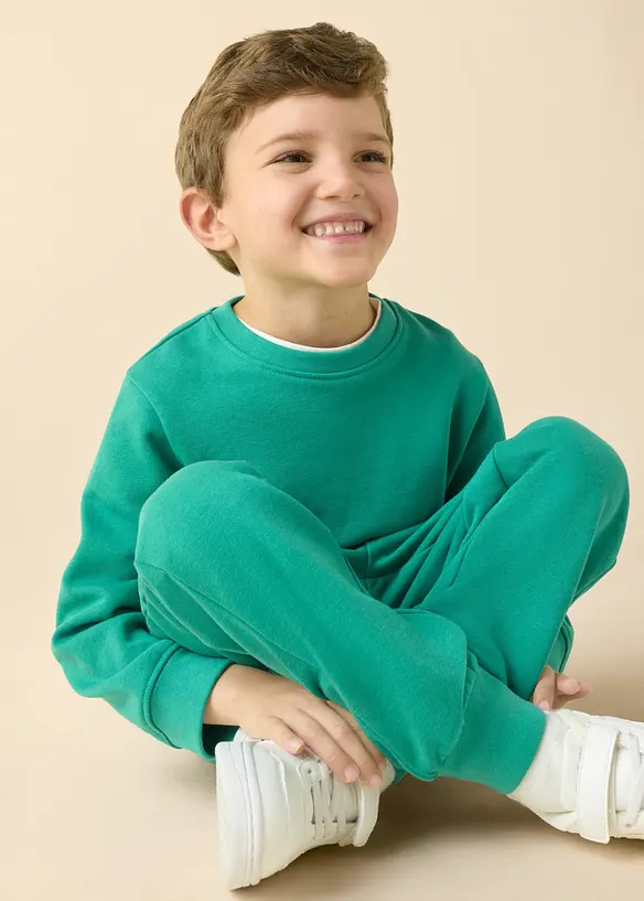 Sweatshirt i mjuk bomullsmix (2-pack), bonprix