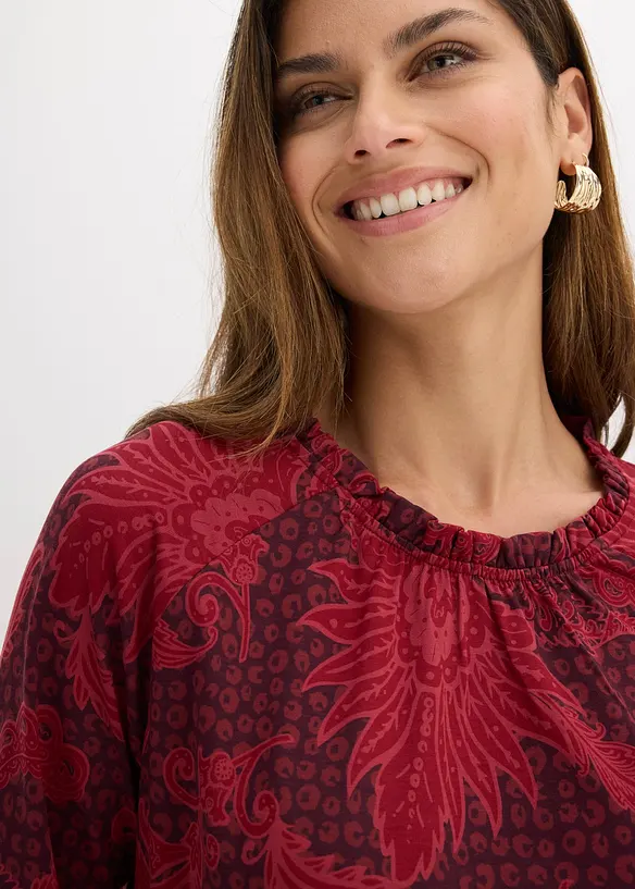 Blus av mjuk modalmix, bonprix