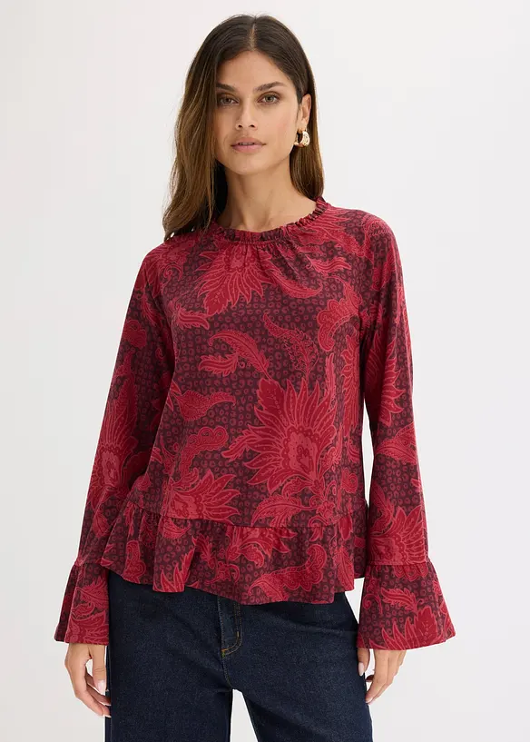 Blus av mjuk modalmix, bonprix