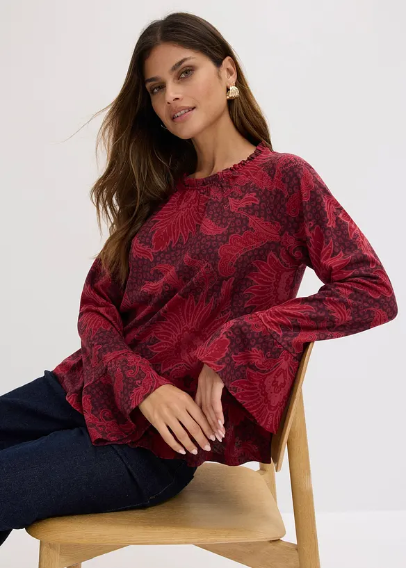 Blus av mjuk modalmix, bonprix