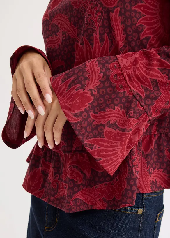 Blus av mjuk modalmix, bonprix
