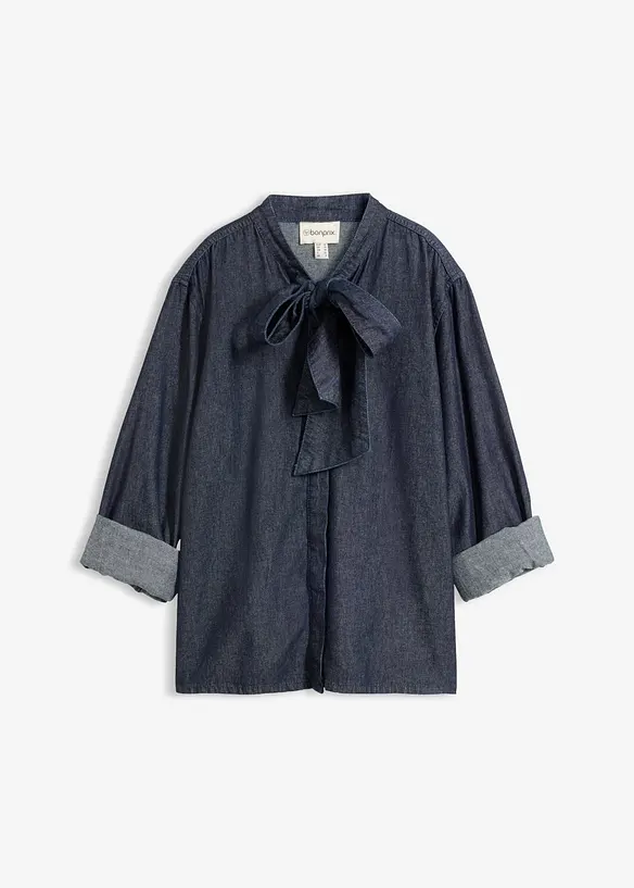 Jeansblus i ren bomull, bonprix