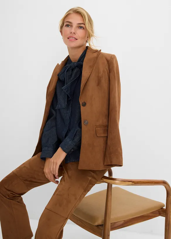 Jeansblus i ren bomull, bonprix