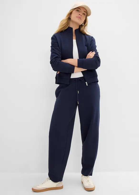 Sweatshirtjacka i ekologisk bomull, bonprix