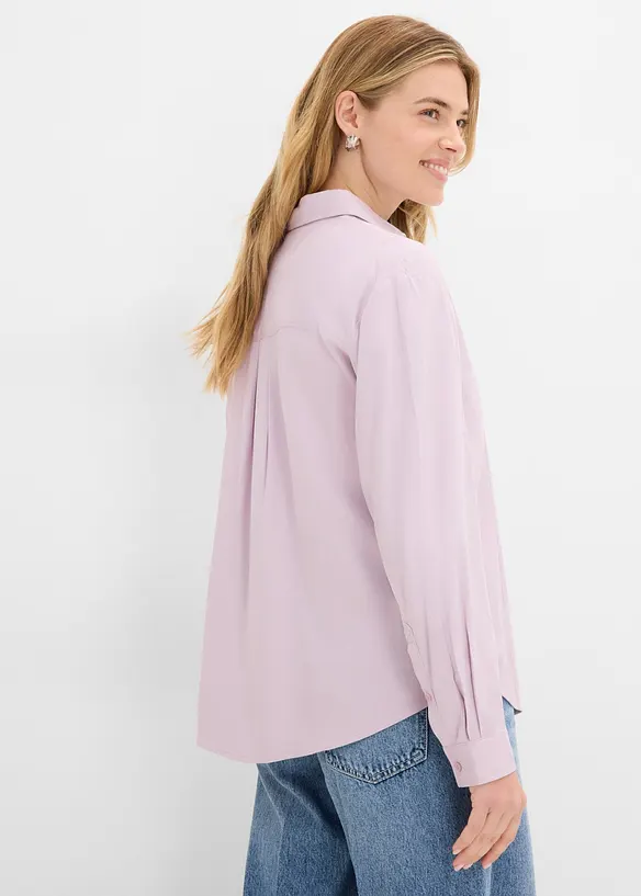 Skjortblus av mjuk viskos, bonprix