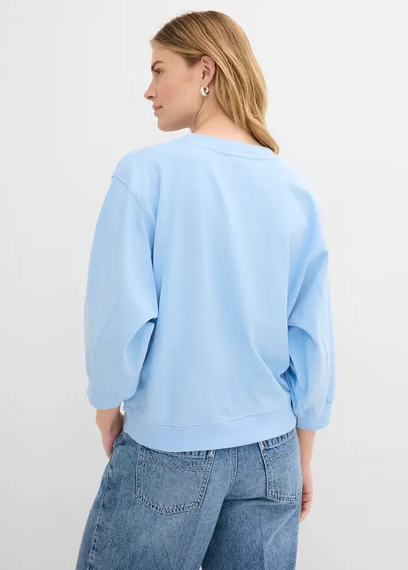 Oversized sweatshirt av bomull, bonprix