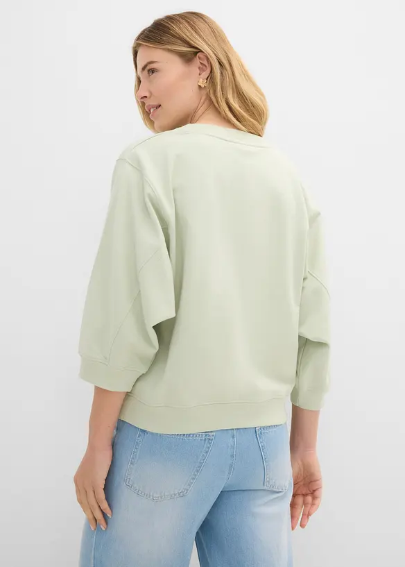 Oversized sweatshirt av bomull, bonprix
