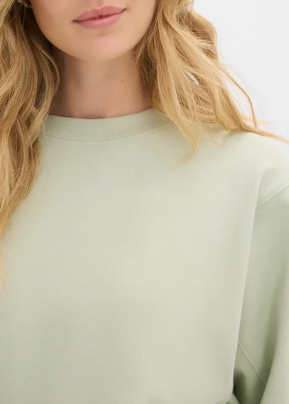 Oversized sweatshirt av bomull, bonprix