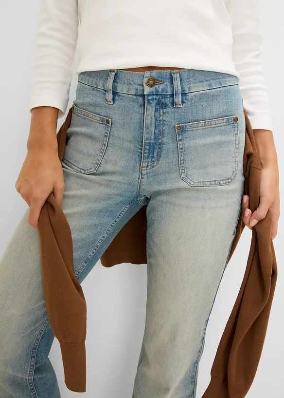 Flared jeans, Mid Waist, bonprix