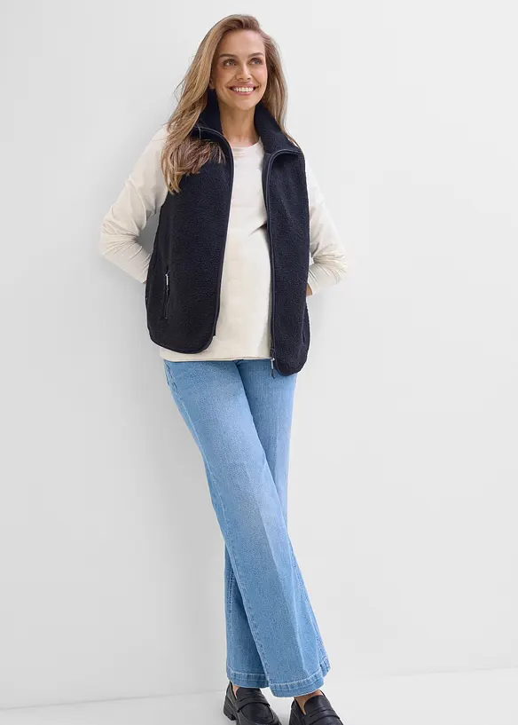 Mammav&auml;st med babyficka i teddyfleece, bonprix