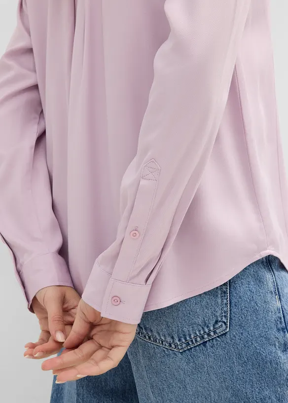 Skjortblus av mjuk viskos, bonprix