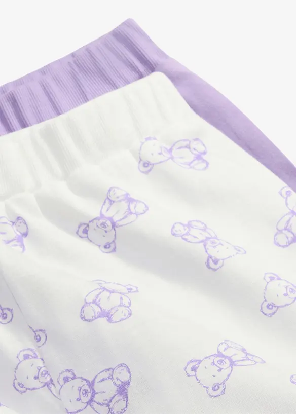 Pyjamasbyxa i ekologisk bomull (2-pack), bonprix
