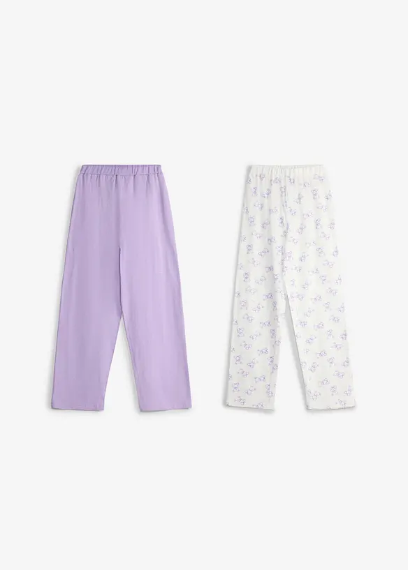 Pyjamasbyxa i ekologisk bomull (2-pack), bonprix