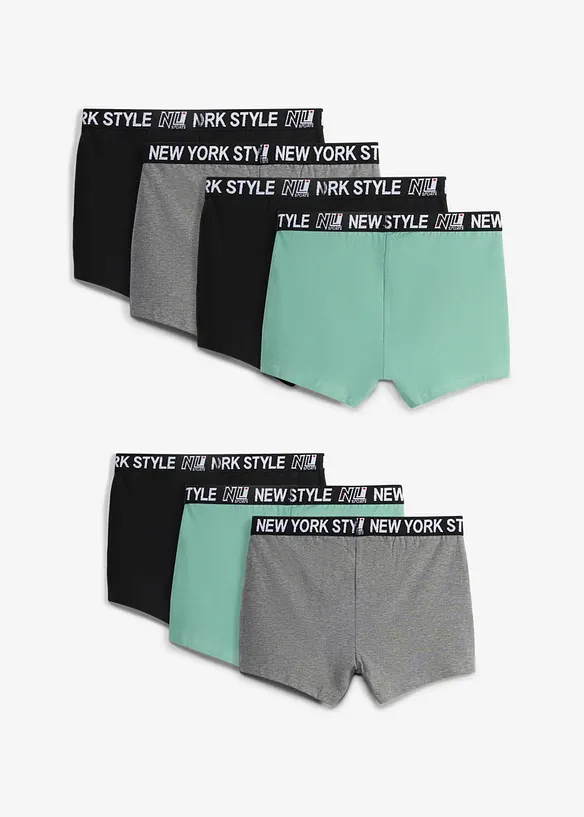 Boxerkalsong, tajt modell, med mjuk bomull (7-pack), bonprix