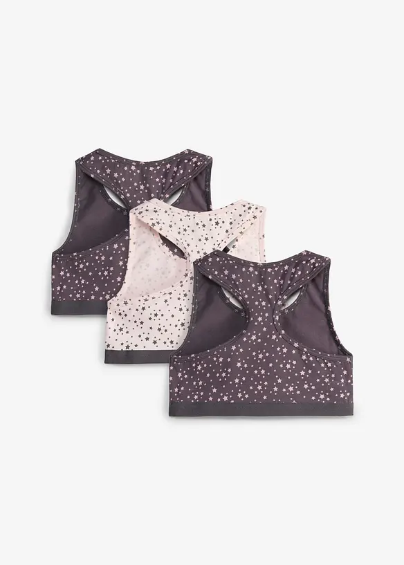 BH-topp med mjuk bomull (3-pack), bonprix