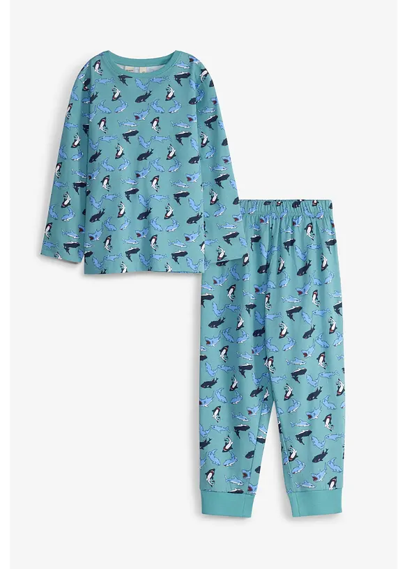 Pyjamas av ekologisk bomull, bonprix