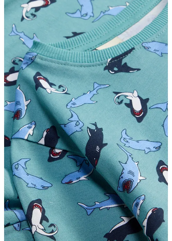 Pyjamas av ekologisk bomull, bonprix