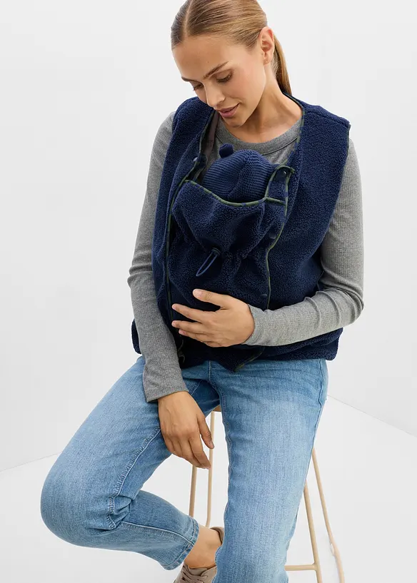 Mammav&auml;st med babyficka, i teddyfleece, bonprix