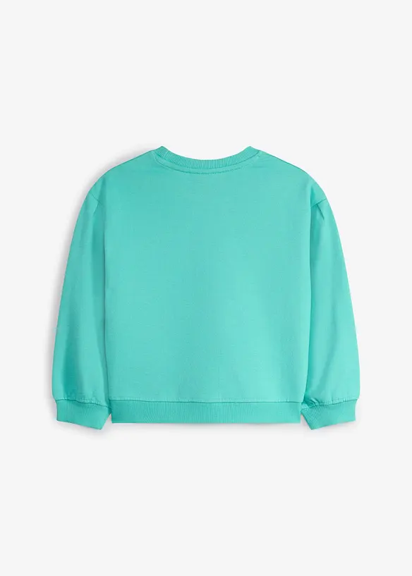 Sweatshirt av ekologisk bomull med ballong&auml;rmar, bonprix